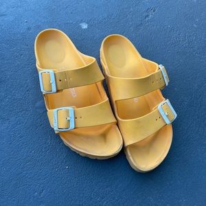 Yellow Zinnia Birkenstock Women's Arizona Essentials EVA Slide Sandals